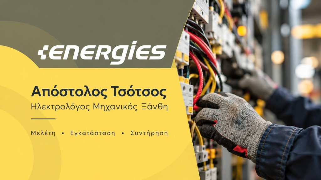 ENERGIES - Απόστολος Τσότσος, ηλεκτρολόγος μηχανικός στην Ξάνθη