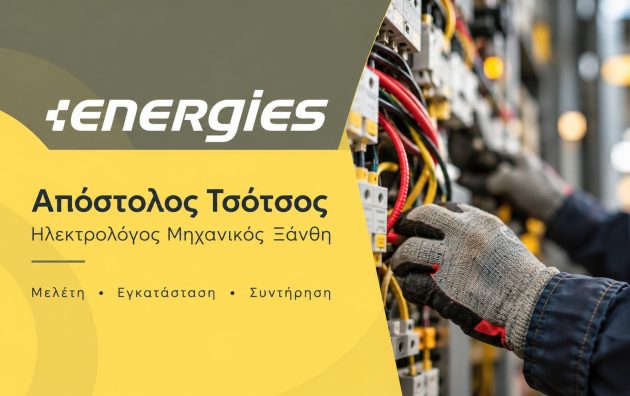 ENERGIES - Απόστολος Τσότσος, ηλεκτρολόγος μηχανικός στην Ξάνθη