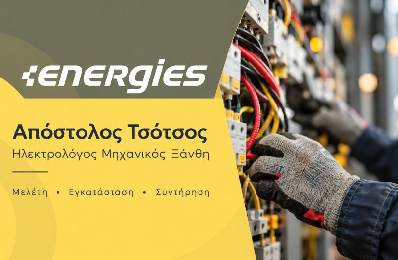 ENERGIES - Απόστολος Τσότσος, ηλεκτρολόγος μηχανικός στην Ξάνθη