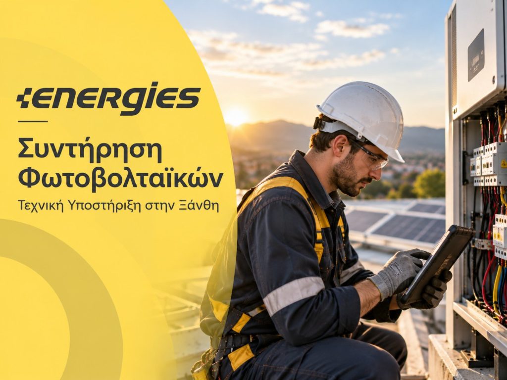 Συντήρηση φωτοβολταϊκών Ξάνθη: ενδεικτική εικόνα ENERGIES
